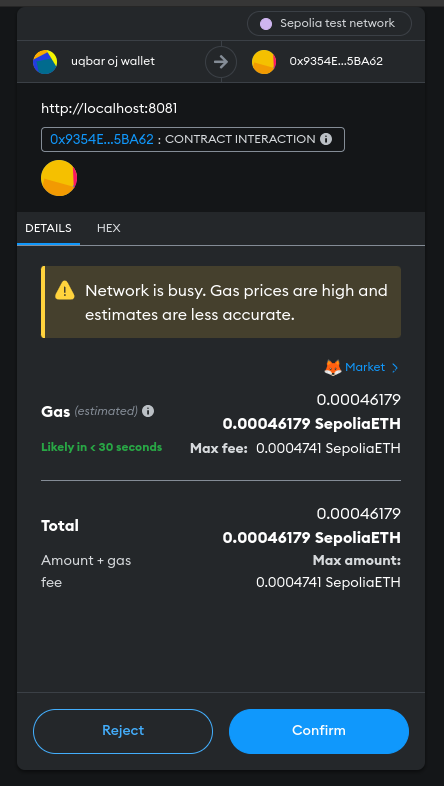 Register wallet prompt