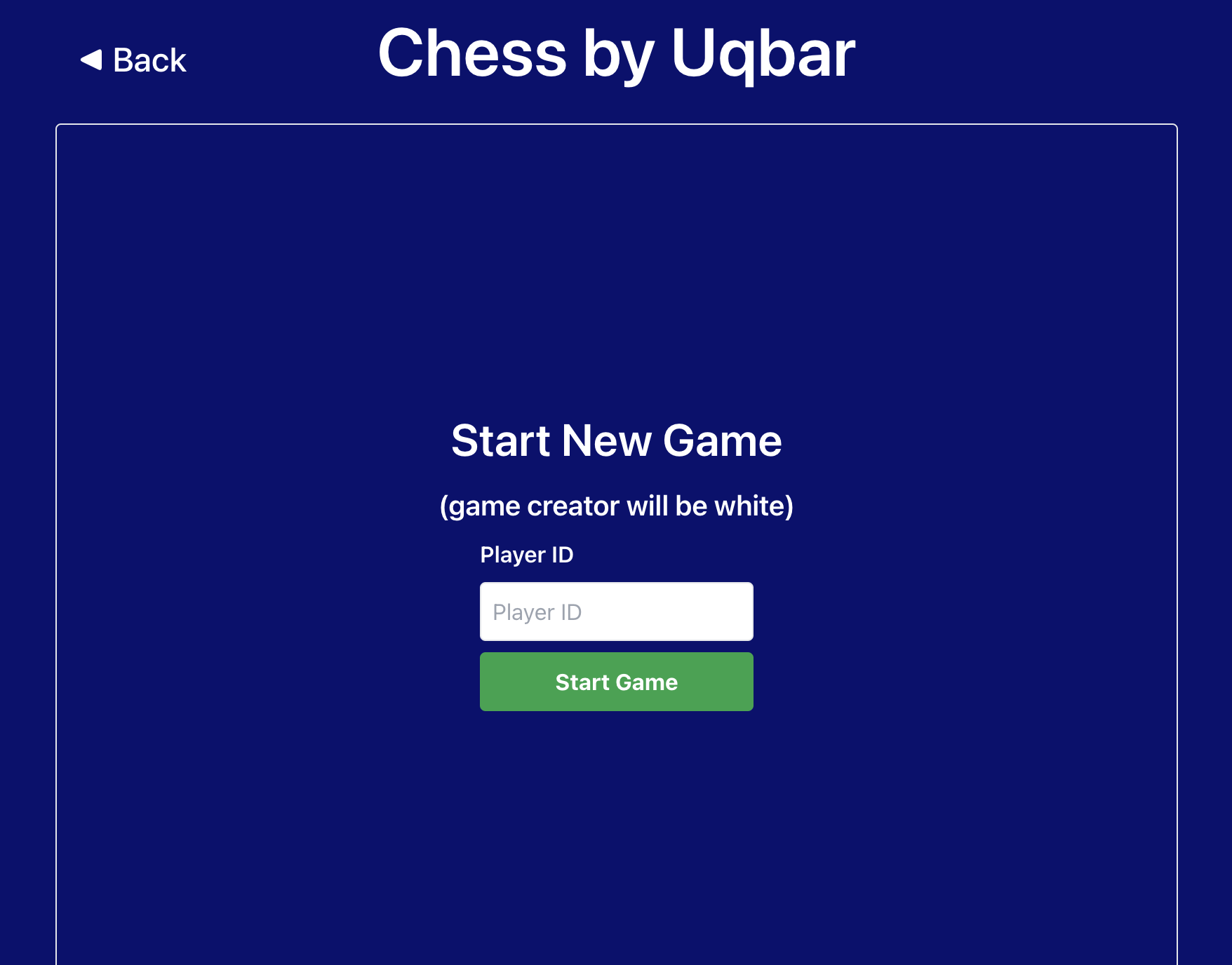 chess frontend